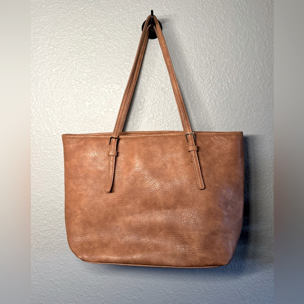 Urban Expressions Brown Leather Tote